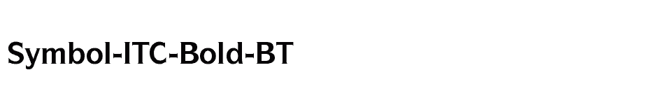 font Symbol-ITC-Bold-BT download