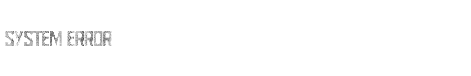 font System+error download