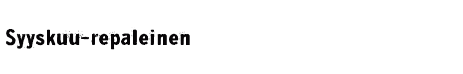 font Syyskuu-repaleinen download