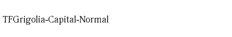 font TFGrigolia-Capital-Normal download