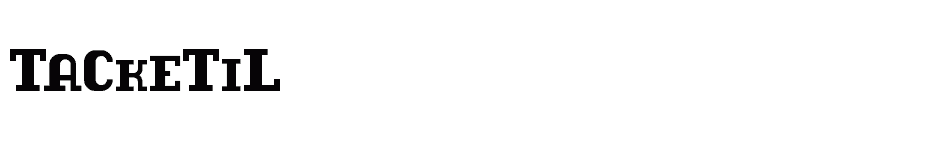 font Tacketil download