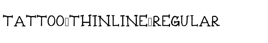 font Tattoo-Thinline-Regular download