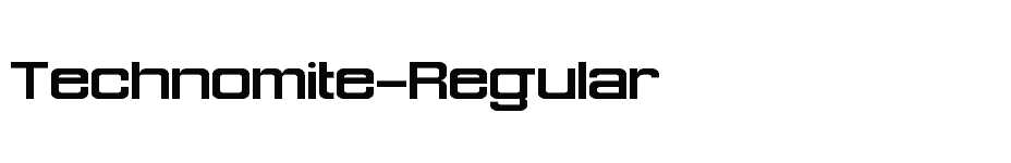 font Technomite-Regular download