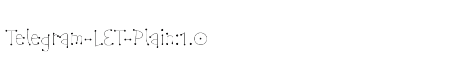 font Telegram-LET-Plain:1.0 download