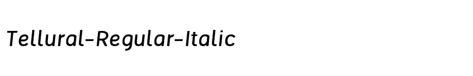 font Tellural-Regular-Italic download