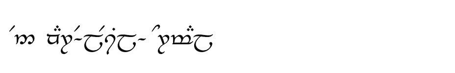 font Tengwar-Elesil-Normal download