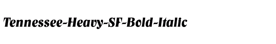 font Tennessee-Heavy-SF-Bold-Italic download