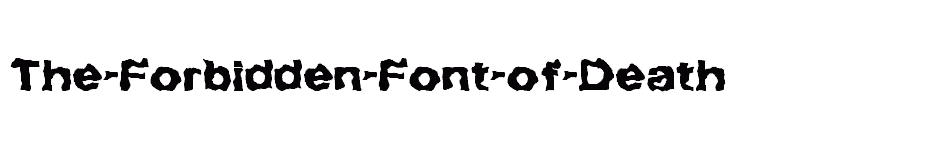 font The-Forbidden-Font-of-Death download
