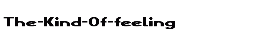 font The-Kind-Of-feeling download