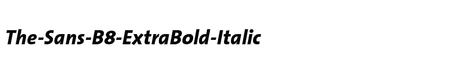 font The-Sans-B8-ExtraBold-Italic download