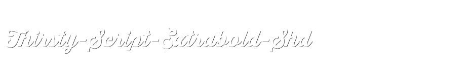 font Thirsty-Script-Extrabold-Shd download