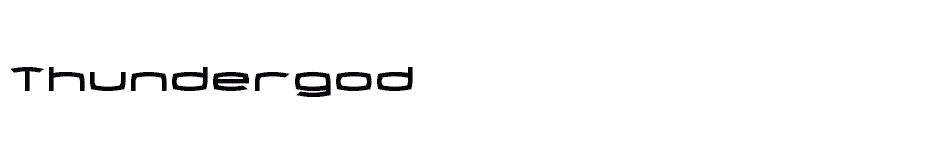 font Thundergod download