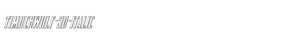 font Timberwolf-3D-Italic download