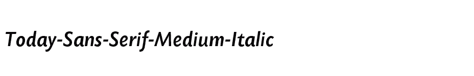 font Today-Sans-Serif-Medium-Italic download