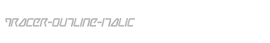 font Tracer-Outline-Italic download