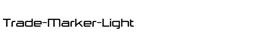 font Trade-Marker-Light download