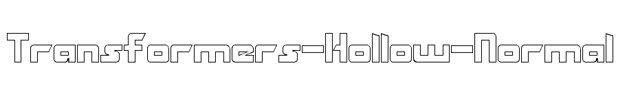 font Transformers-Hollow-Normal download