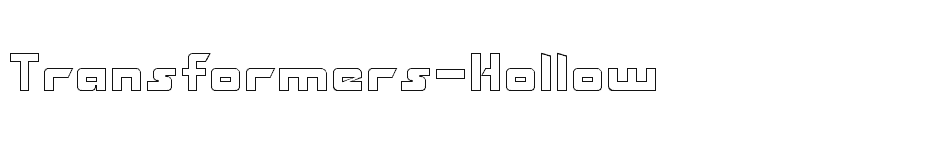 font Transformers-Hollow download