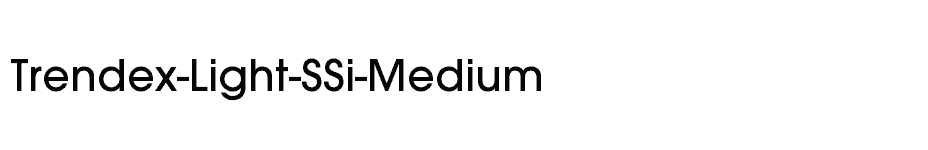 font Trendex-Light-SSi-Medium download