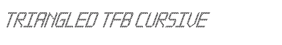 font Triangled-tfb-cursive download