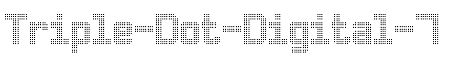 font Triple-Dot-Digital-7 download