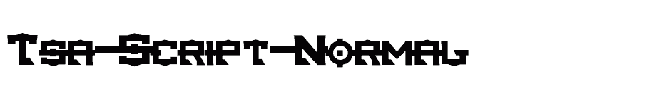 font Tsa-Script-Normal download