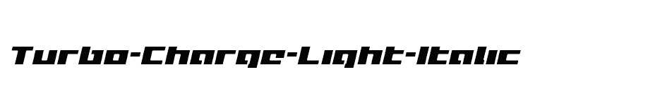 font Turbo-Charge-Light-Italic download