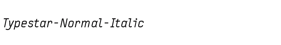 font Typestar-Normal-Italic download