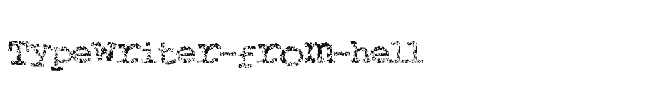font Typewriter-from-hell download