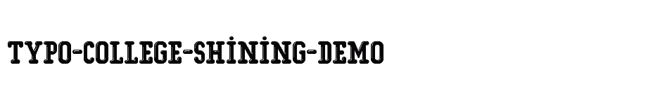 font Typo-College-Shining-Demo download