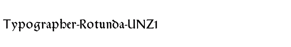 font Typographer-Rotunda-UNZ1 download