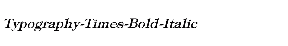 font Typography-Times-Bold-Italic download