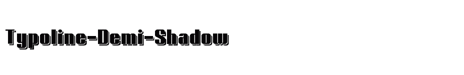 font Typoline-Demi-Shadow download