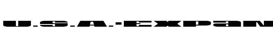 font U.S.A.-Expanded download