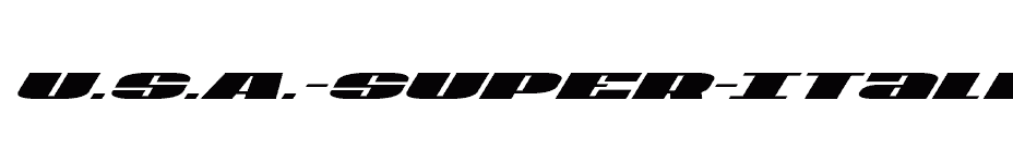 font U.S.A.-Super-Italic download