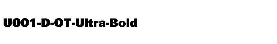 font U001-D-OT-Ultra-Bold download