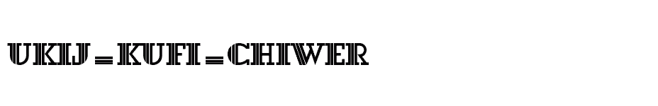 font UKIJ-Kufi-Chiwer download