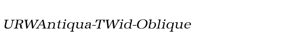 font URWAntiqua-TWid-Oblique download