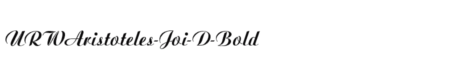 font URWAristoteles-Joi-D-Bold download