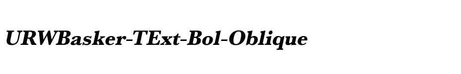 font URWBasker-TExt-Bol-Oblique download