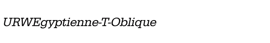 font URWEgyptienne-T-Oblique download