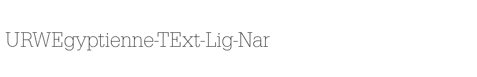 font URWEgyptienne-TExt-Lig-Nar download