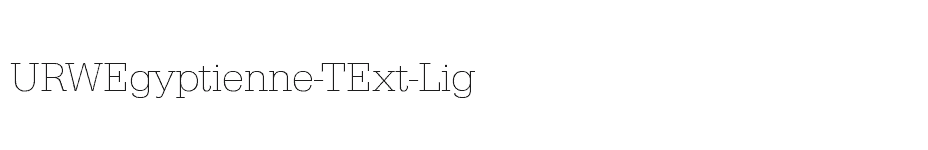 font URWEgyptienne-TExt-Lig download