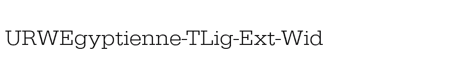 font URWEgyptienne-TLig-Ext-Wid download