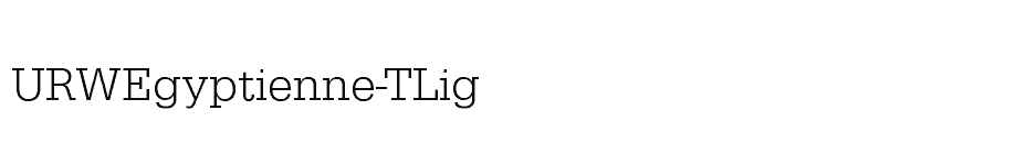 font URWEgyptienne-TLig download