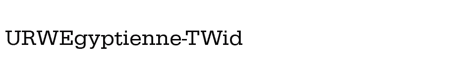 font URWEgyptienne-TWid download