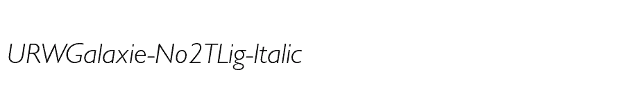 font URWGalaxie-No2TLig-Italic download