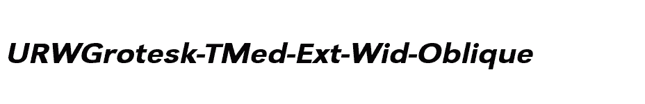 font URWGrotesk-TMed-Ext-Wid-Oblique download