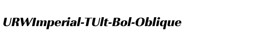 font URWImperial-TUlt-Bol-Oblique download