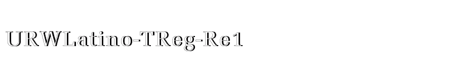 font URWLatino-TReg-Re1 download